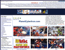 Tablet Screenshot of planetcybertron.com